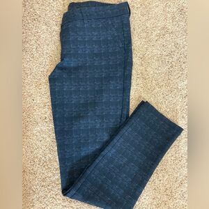 Kut from the Kloth NWOT Black Slimming Heavier Knit Black Pants Subtle Plaid